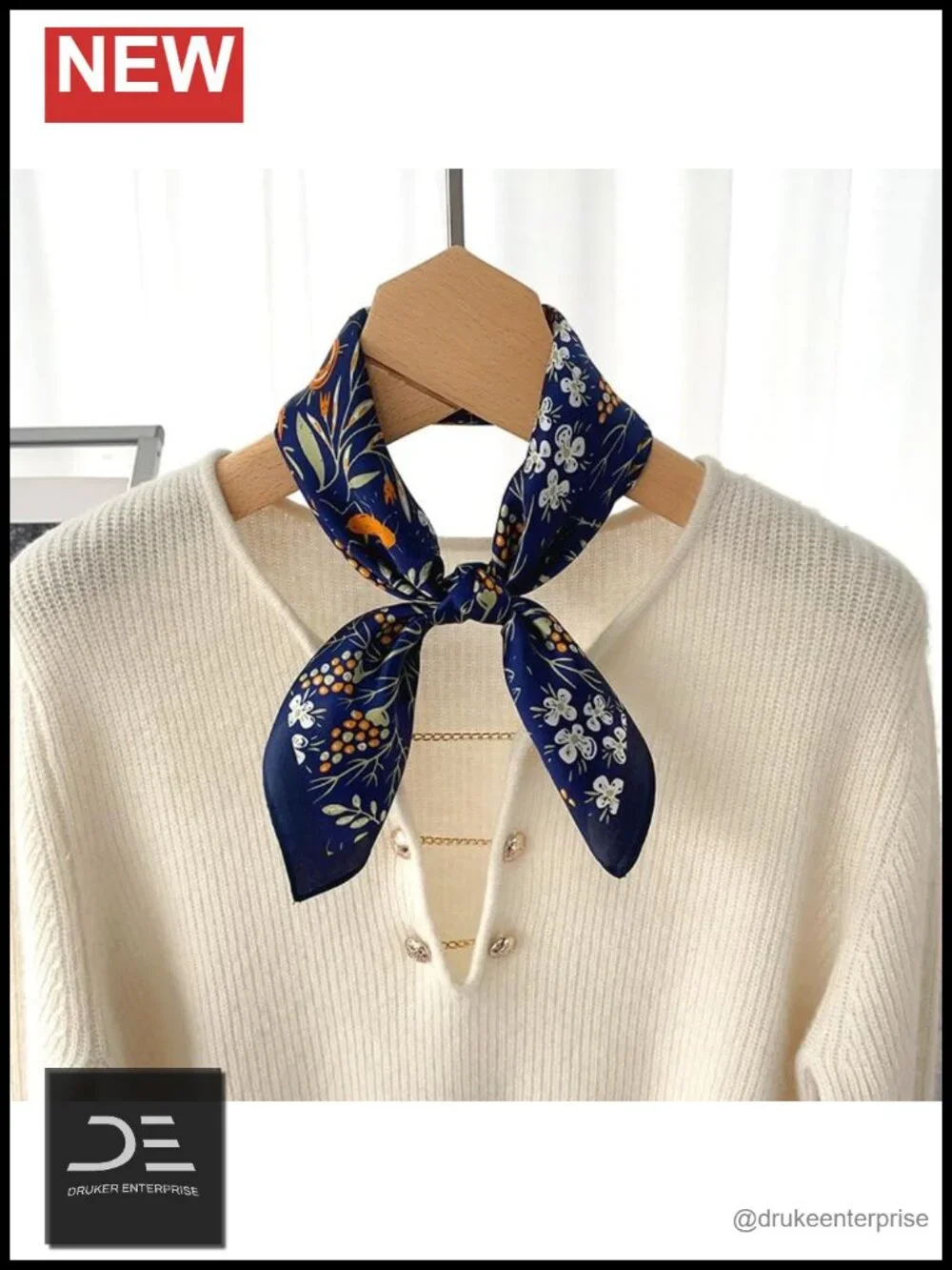 100% Mulberry Silk Neck Scarf 21